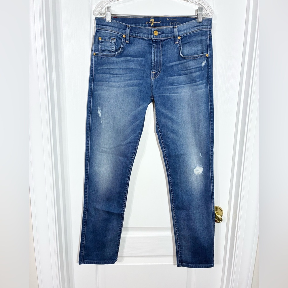 7FAM The Relaxed Skinny High Waist Jeans 7 For All Mankind Size 30